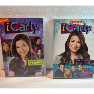 iCarly Season 1 Volume 1 and The Complete Season 3 DVDs Nickelodeon